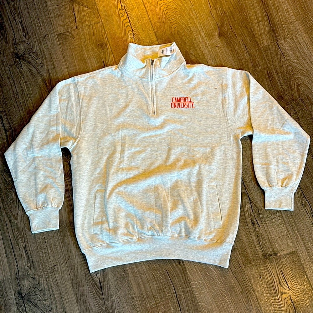 Unisex Quarter Zip Campbell University Jacket With Pockets